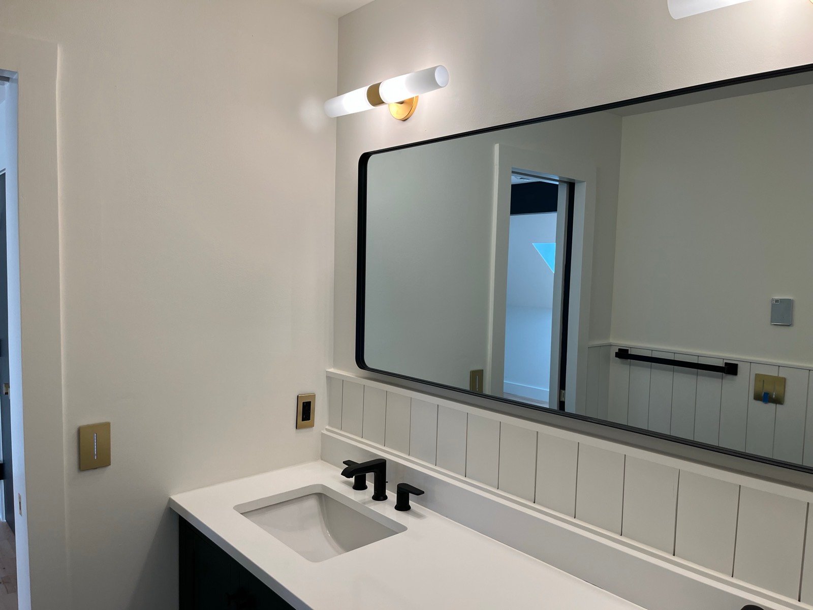 Updated bathroom vanity from a Burlington home renovation